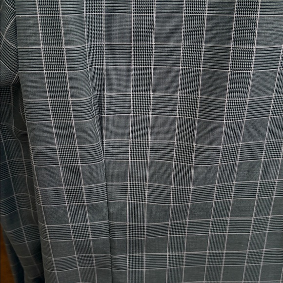Eton Charcoal Plaid Dress Shirt 42x16.5 - Picture 12 of 16